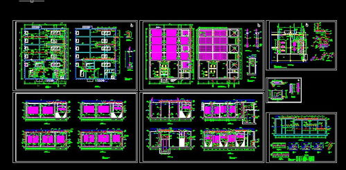 某制药公司污水厂工艺施工图下载 3.76 MB,dwg格式 机械CAD图纸